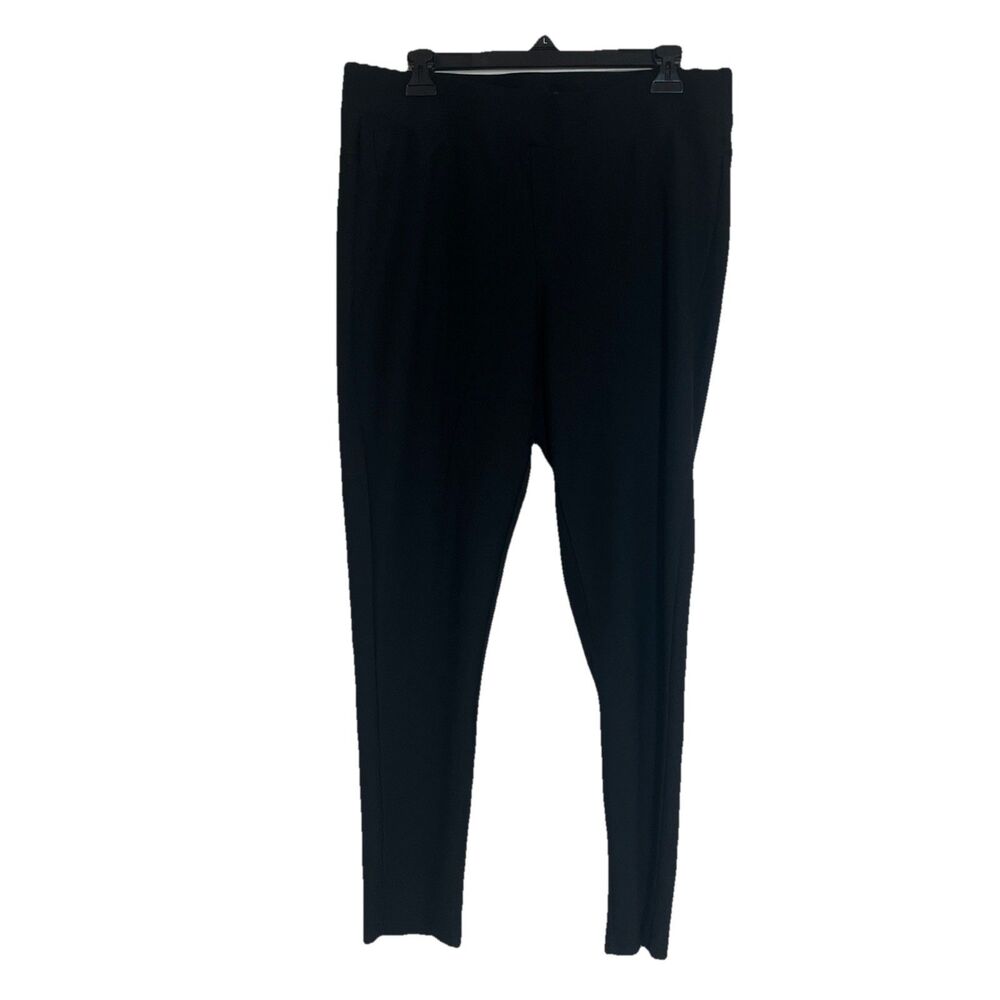 Maze Collection Dress Pants Women's 3X Black Flat Front Stretch Pockets Skinny
